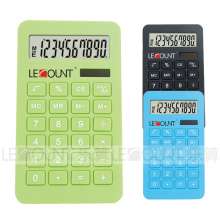 Calculateur de bureau en plastique de maïs de 10 chiffres avec différentes couleurs facultatives (LC263PLA)